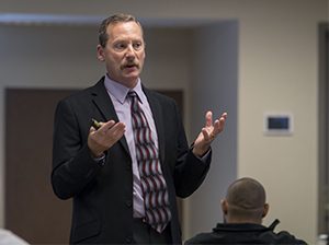 Critical Conversations Darian Bebout in the classroom